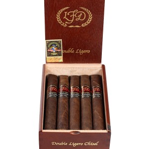 La Flor Dominicana Double Ligero (DL) Natural Chisel Box