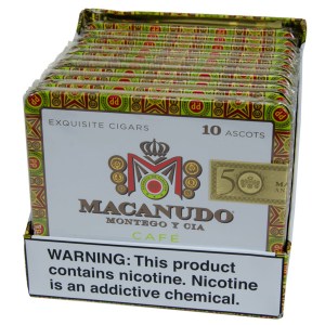 General cigar co. Macanudo Cafe Ascots 10pk Box