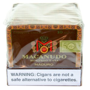 General cigar co. Macanudo Cafe Ascots 10pk Maduro Box