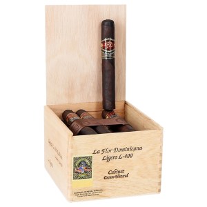 La Flor Dominicana Ligero Cabinet Oscuro-400 Natural Box